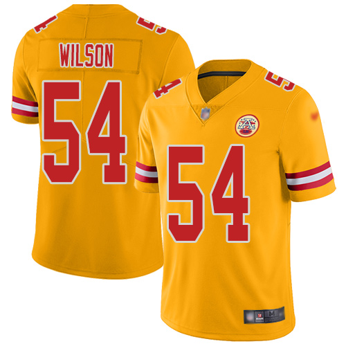 Men Kansas City Chiefs #54 Wilson Damien Limited Gold Inverted Legend Nike NFL Jersey